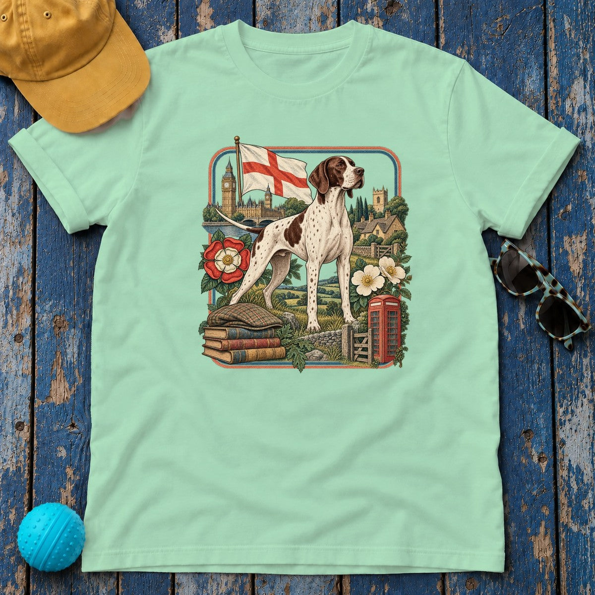 Pointer England Heritage T-Shirt in Mint