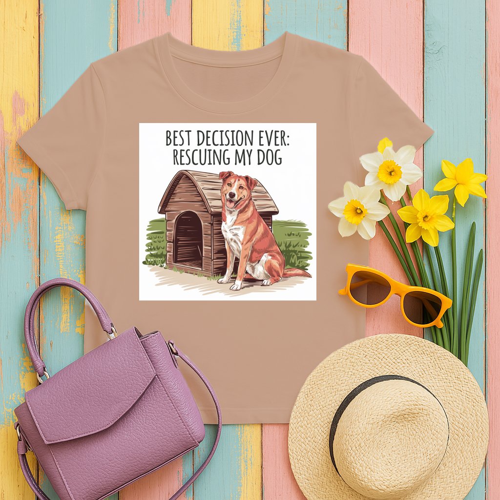 Best Decision Ever Rescuing My Dog T-shirt product type
