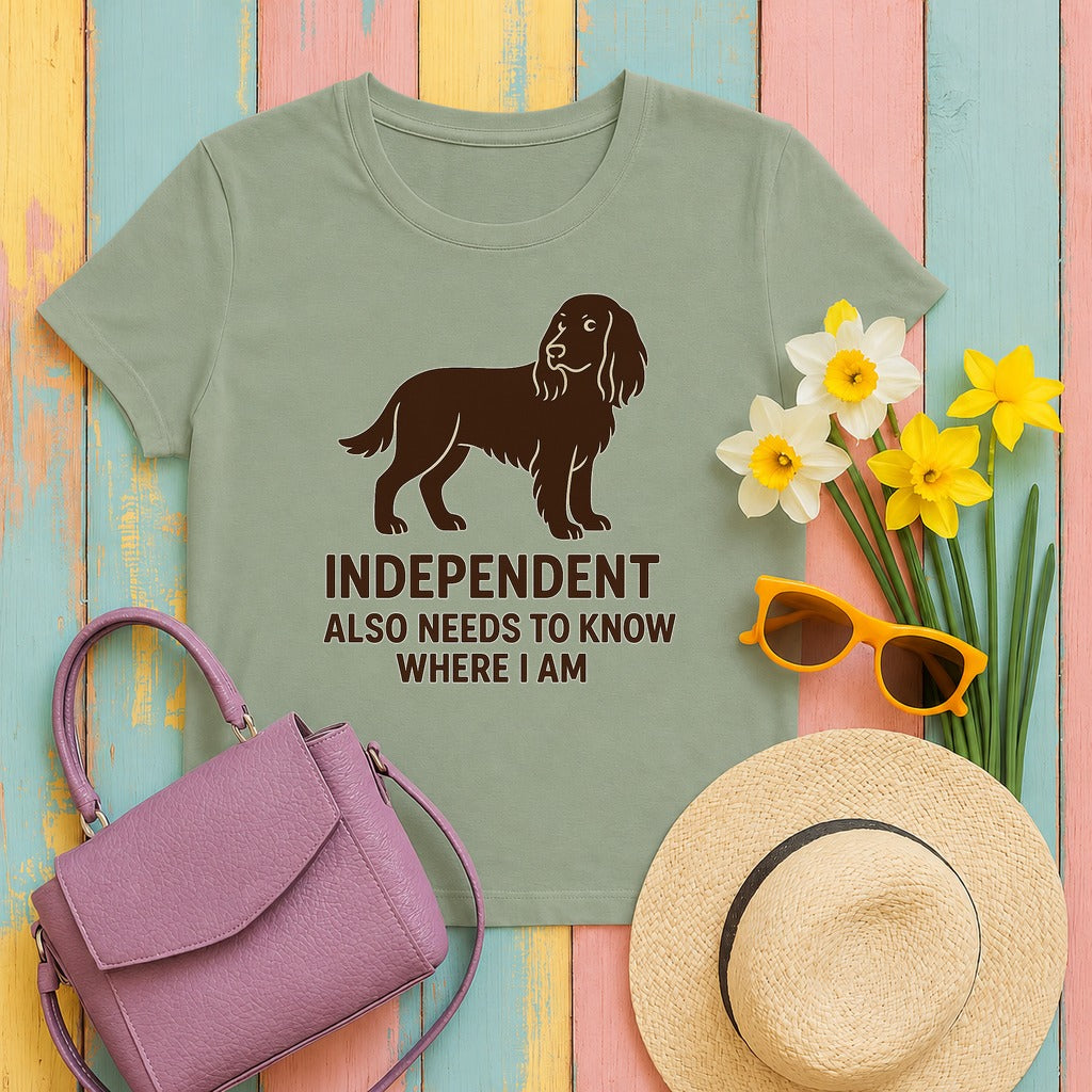 Field Spaniel Independent Tee in Sage