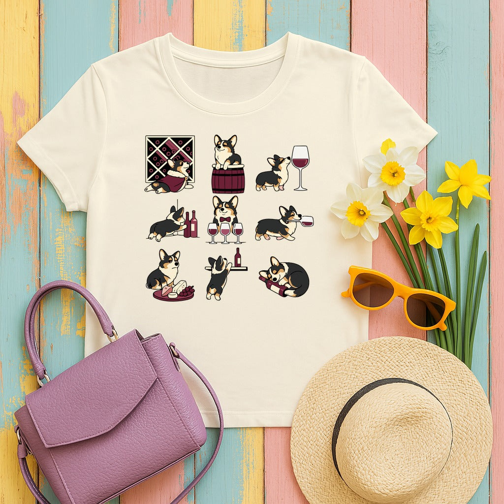 The Vintage Corgi Uncorked T-Shirt in Natural