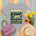 English Setter Chase Squirrels Tee in Athletic Heather