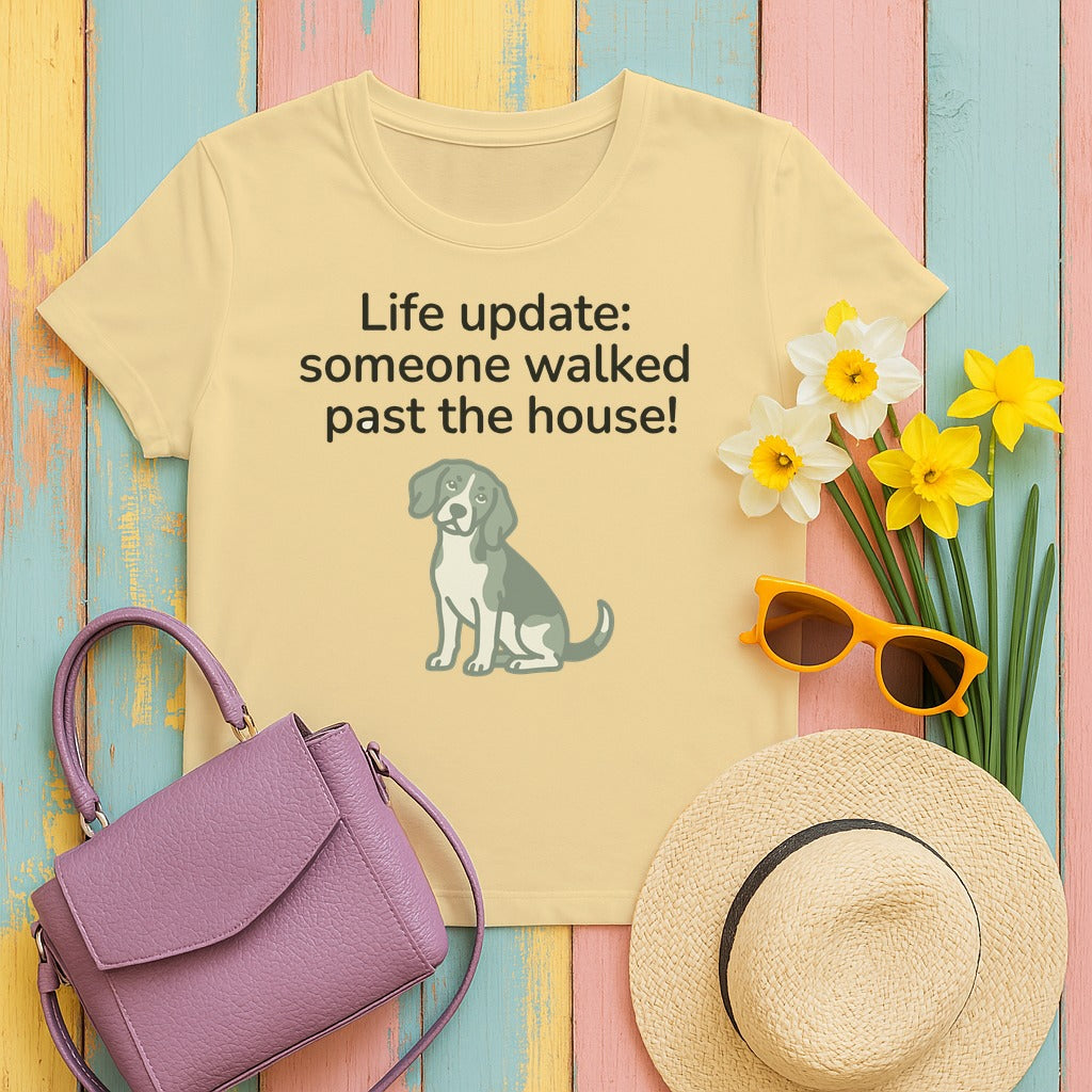 Beagle Someone Walked Past The House! T-Shirt in Yellow Haze