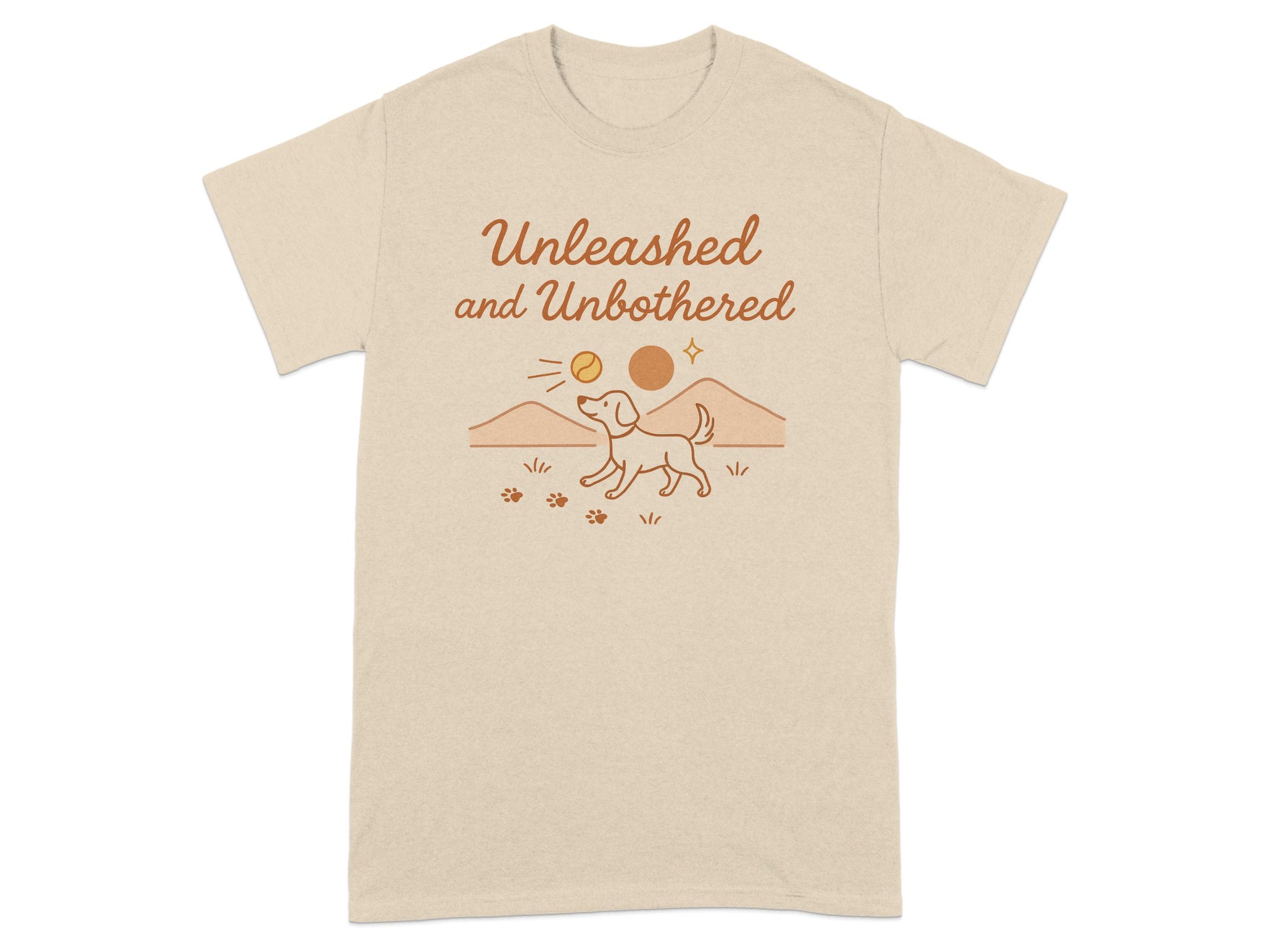 Unleashed and Unbothered Dog Themed Graphic Tee product
