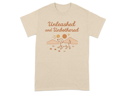 Unleashed and Unbothered Dog Themed Graphic Tee product