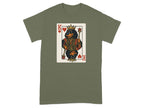King of Hearts Bear Card Graphic T-Shirt
