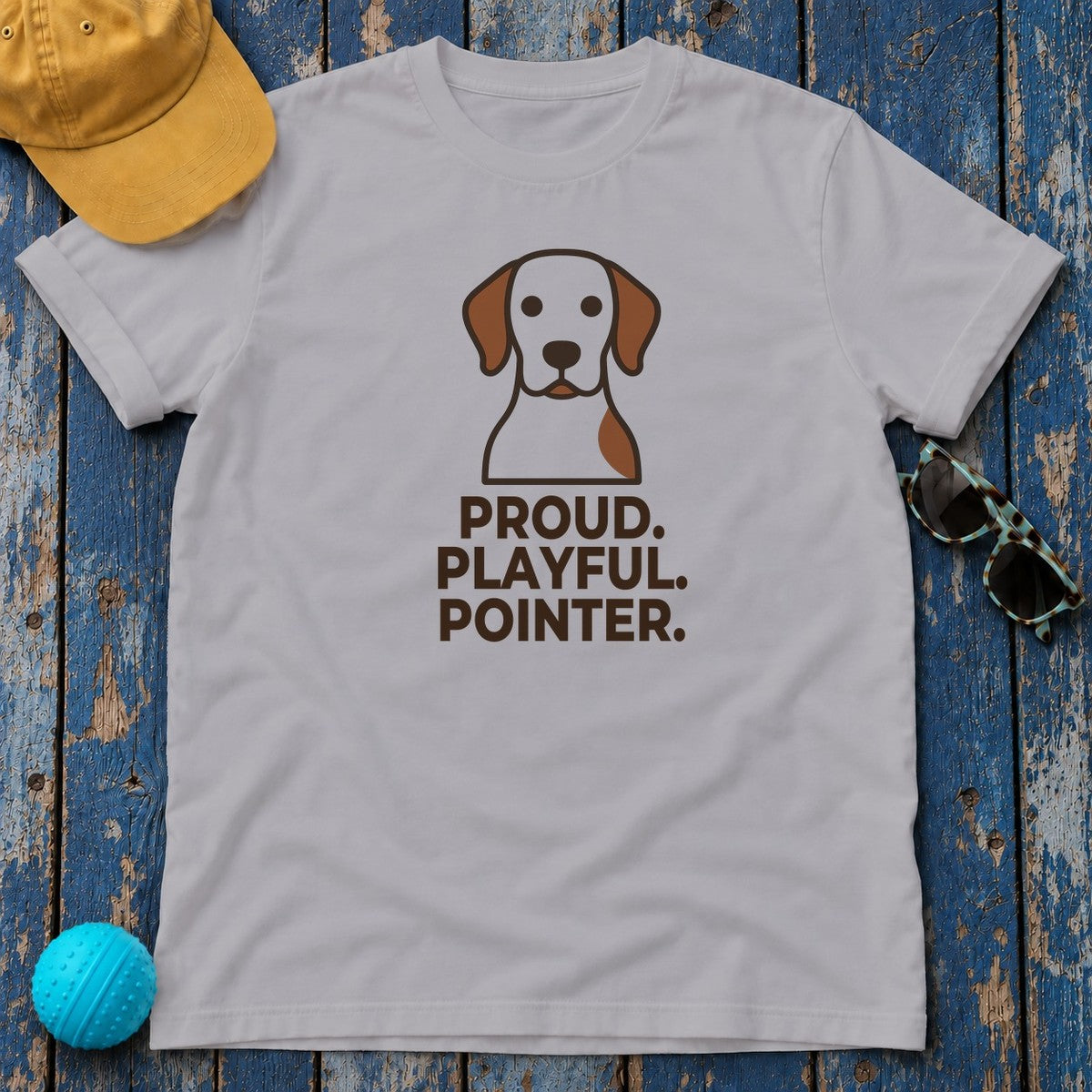 Proud. Playful. Pointer. Pointer T-Shirt in Athletic Heather