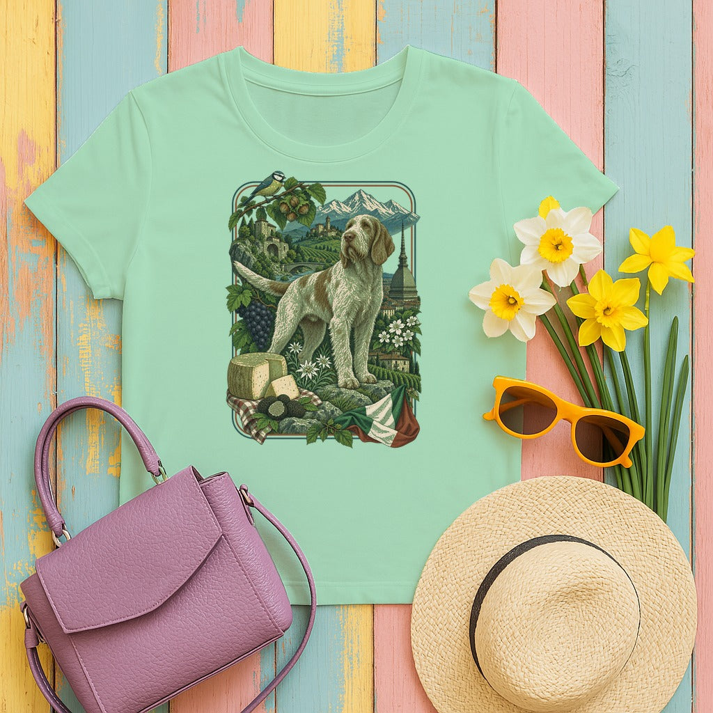 Spinone Italiano Italy Heritage tee, Mint