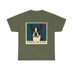 Endless Hunger Boston Terrier Pop Art t-shirt, Military Green