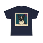 Endless Hunger Boston Terrier Pop Art t-shirt, Navy
