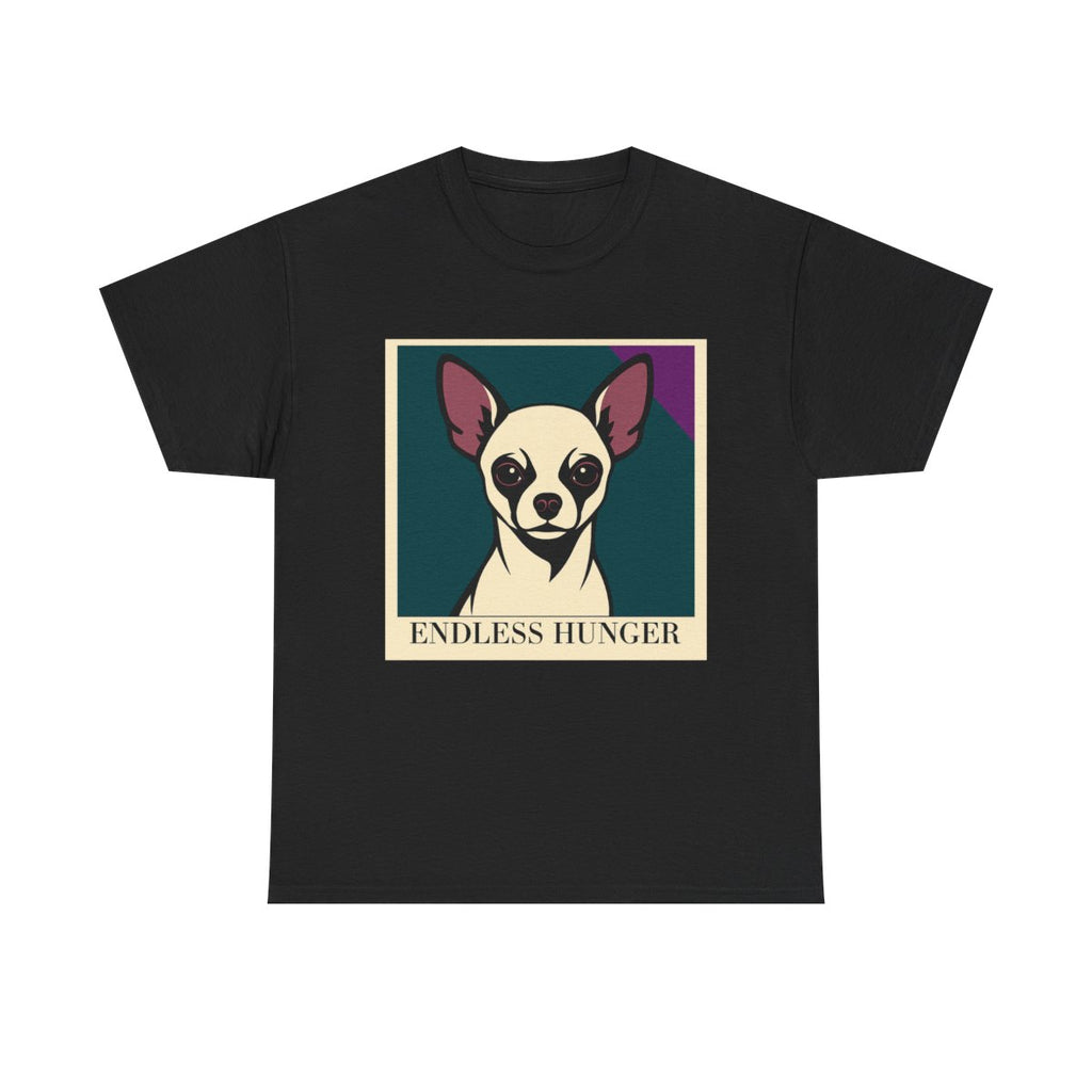 Endless Hunger Chihuahua Art t-shirt, Black