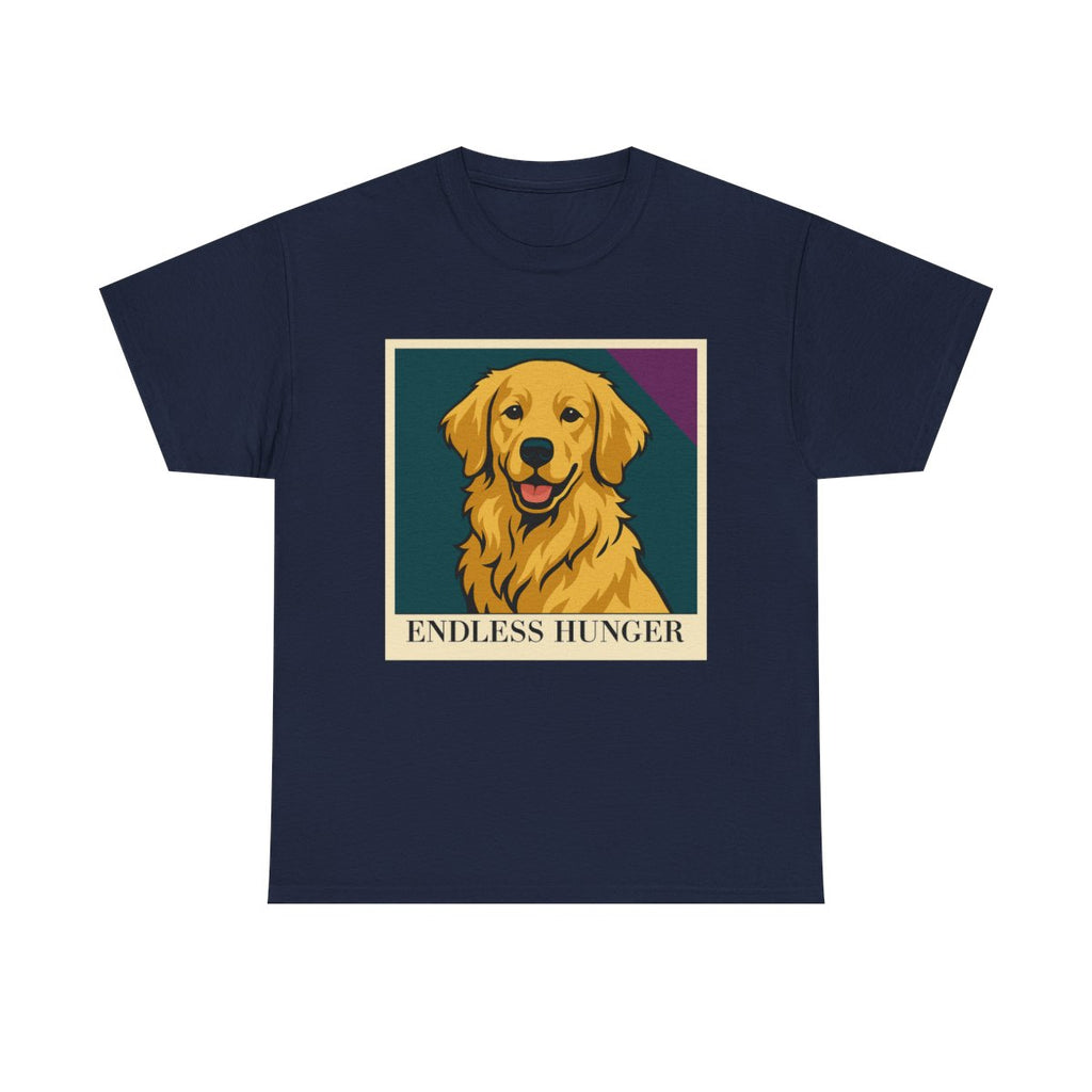 Endless Hunger Golden Retriever t-shirt, Navy