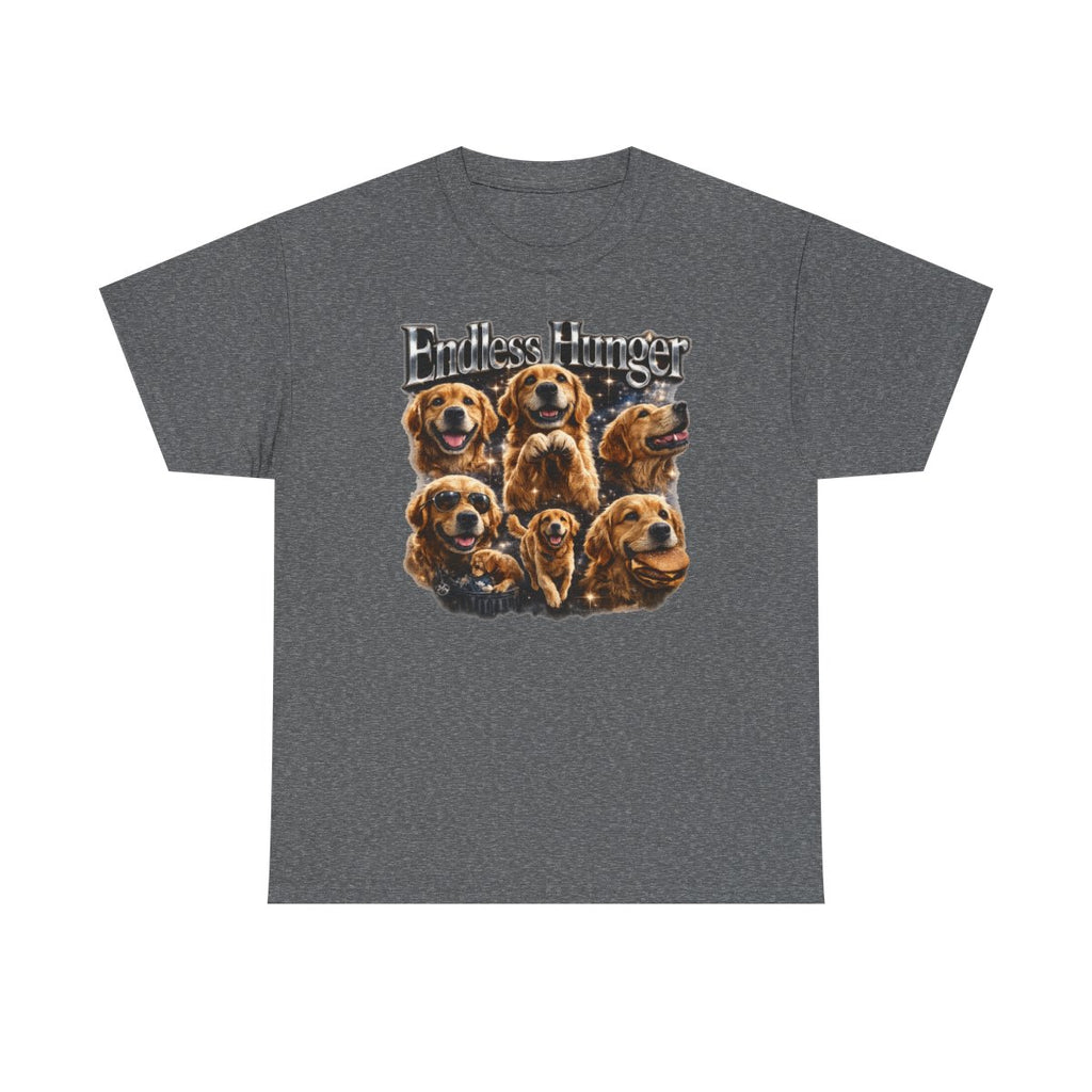 Endless Hunger Golden Retriever t-shirt, Graphite Heather
