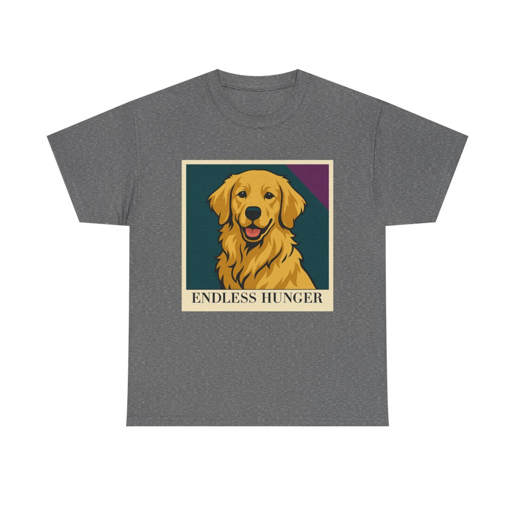 Endless Hunger Golden Retriever t-shirt, Tweed