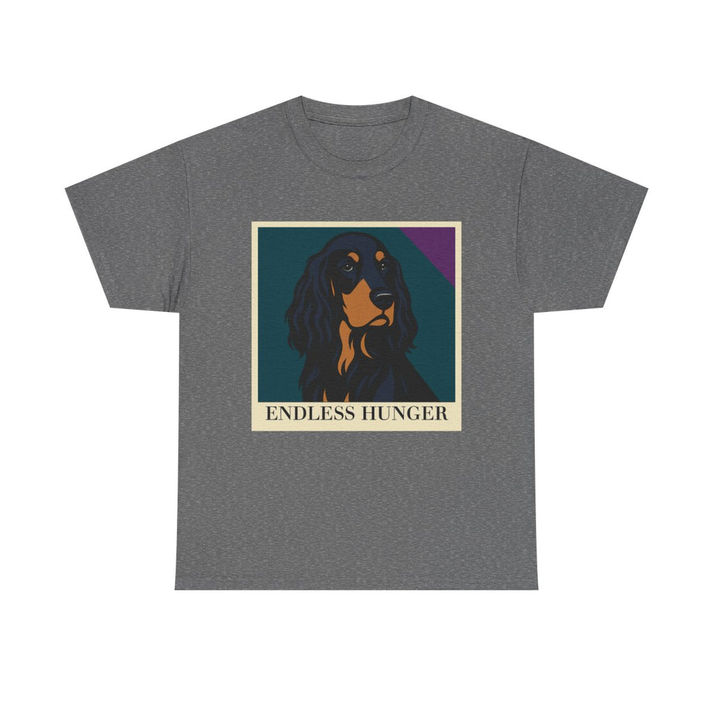 Endless Hunger Gordon Setter t-shirt, Tweed