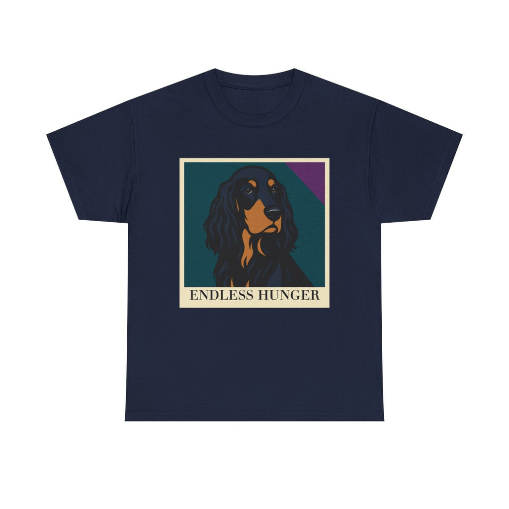 Endless Hunger Gordon Setter t-shirt, Navy