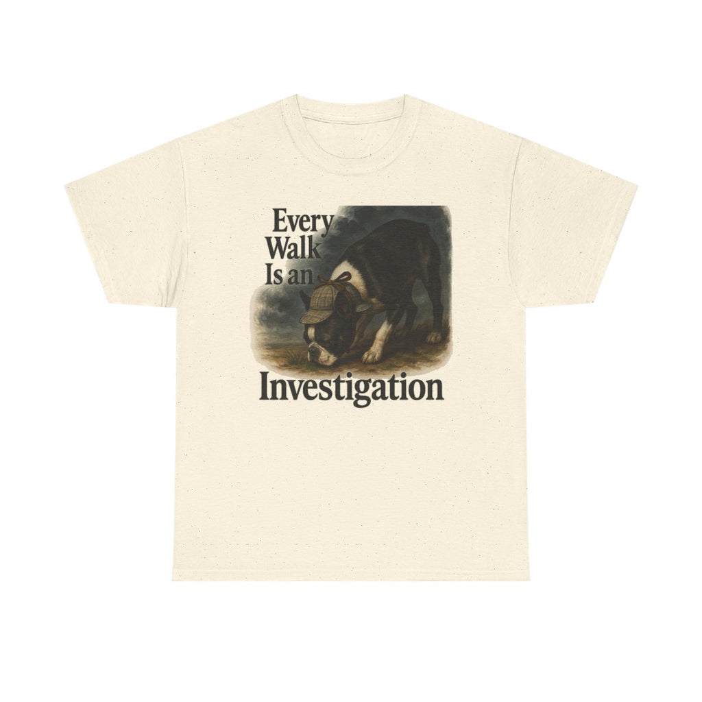 Every Walk Boston Terrier t-shirt, Natural