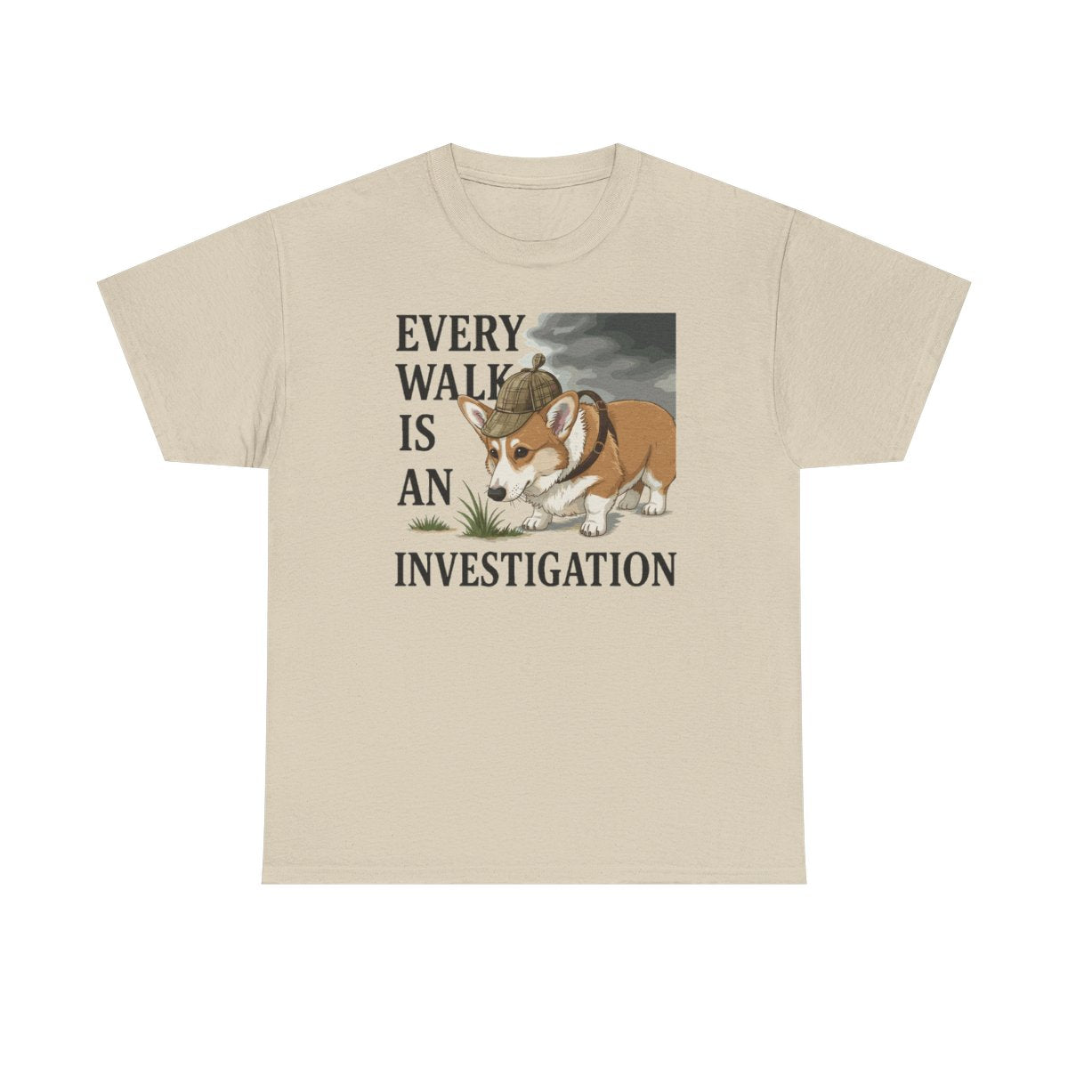 Every Walk Corgi Dog Detective T-Shirt