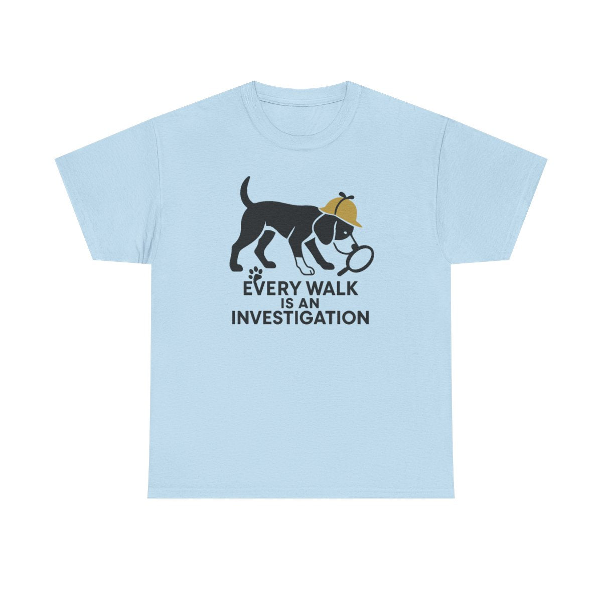 Every Walk Is An Investigation Beagle Artwork T-Shirt