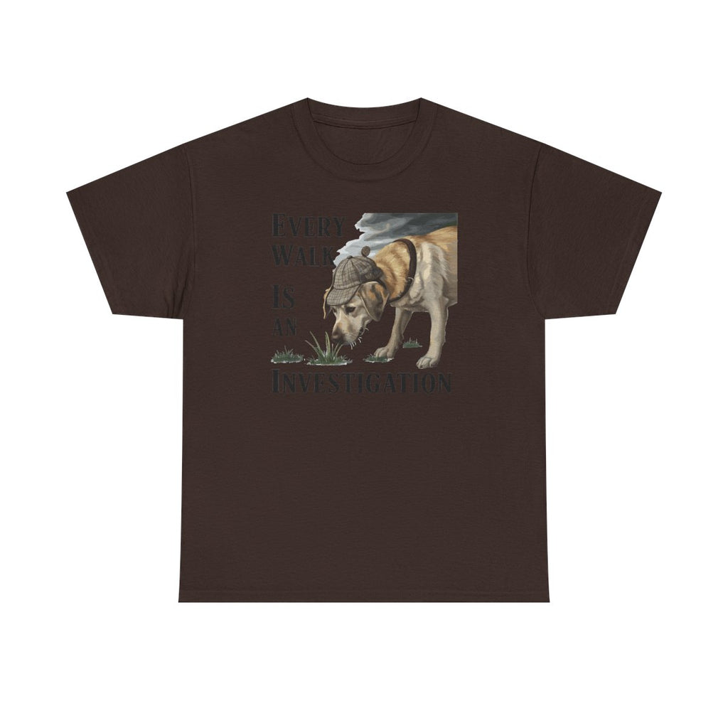 Every Walk Is an Investigation Yellow Labrador T-Shirts