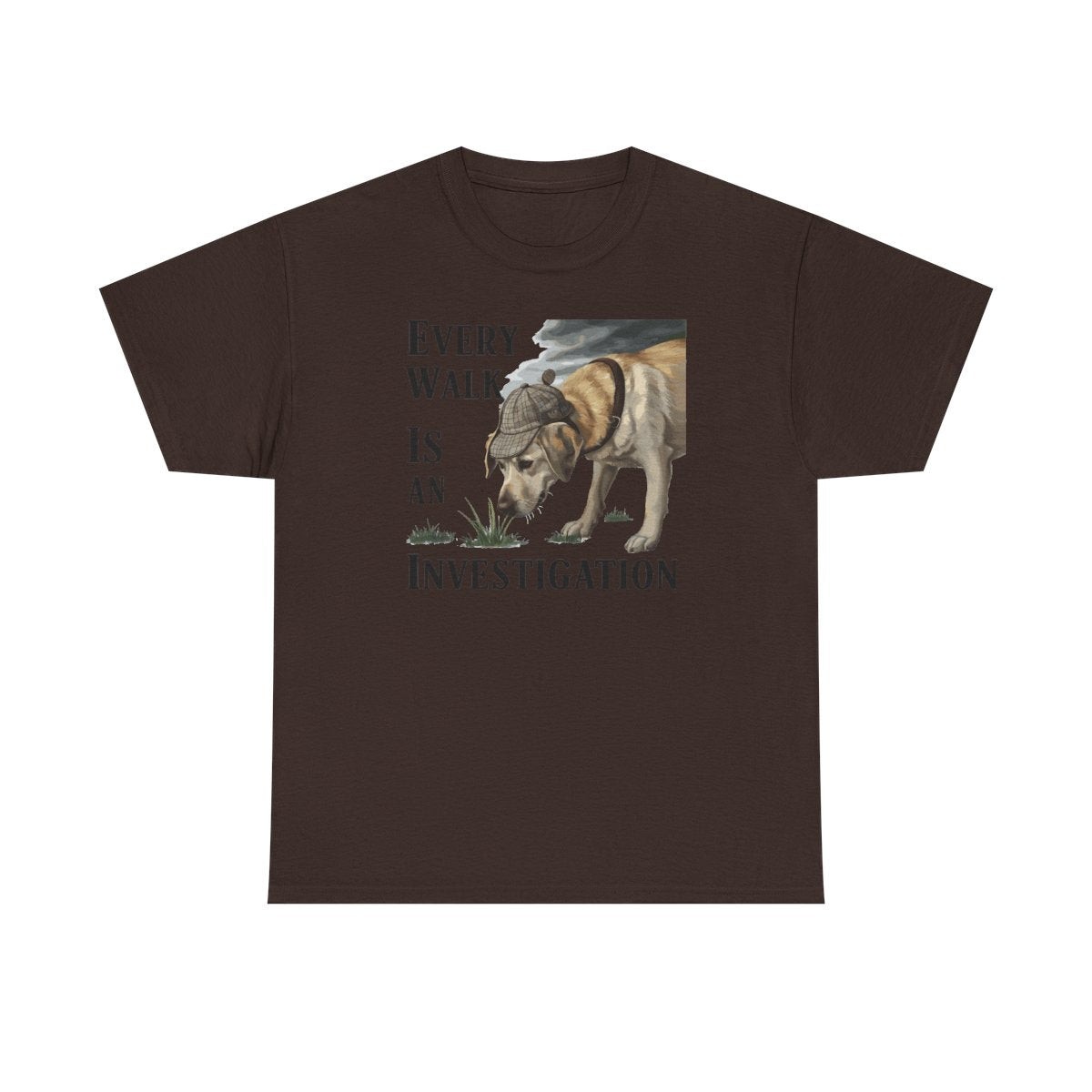 Every Walk Is an Investigation Yellow Labrador T-Shirts