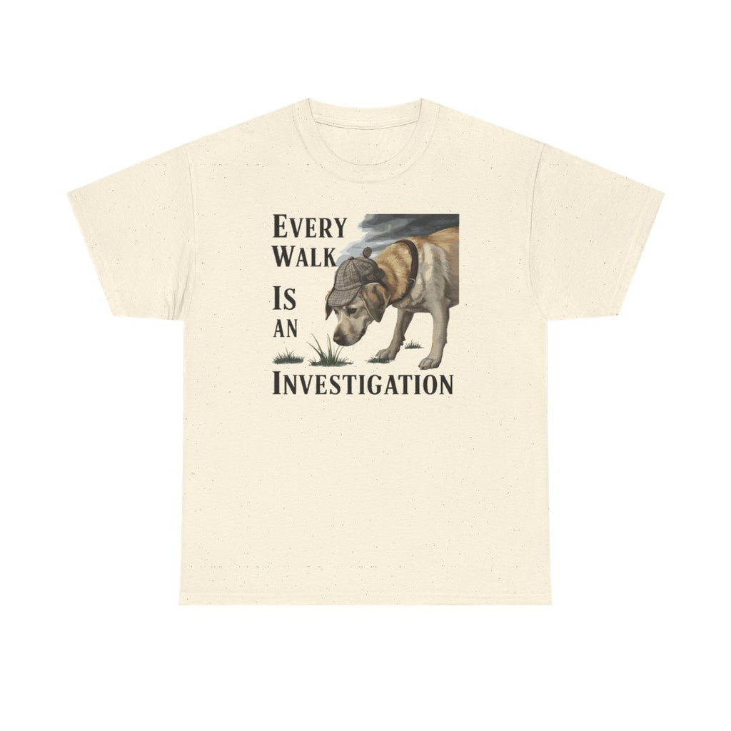 Every Walk Is an Investigation Yellow Labrador T-Shirts