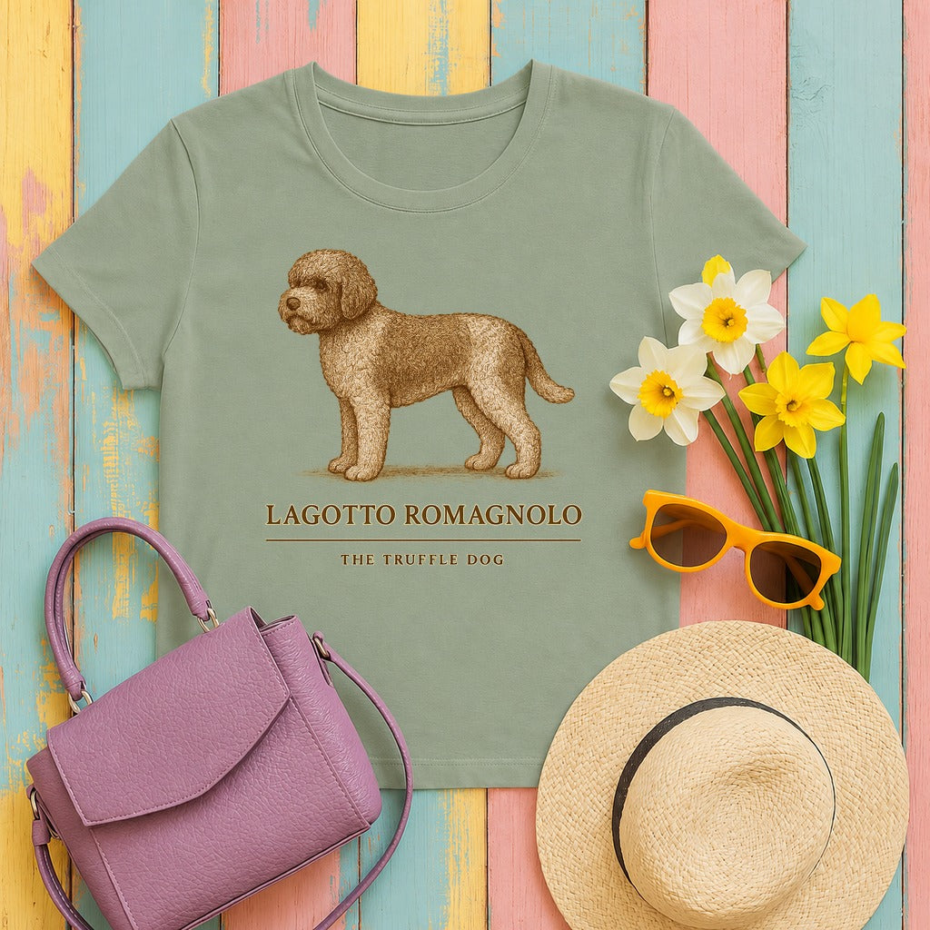 Lagotto Romagnolo Field Guide Tee in Sage