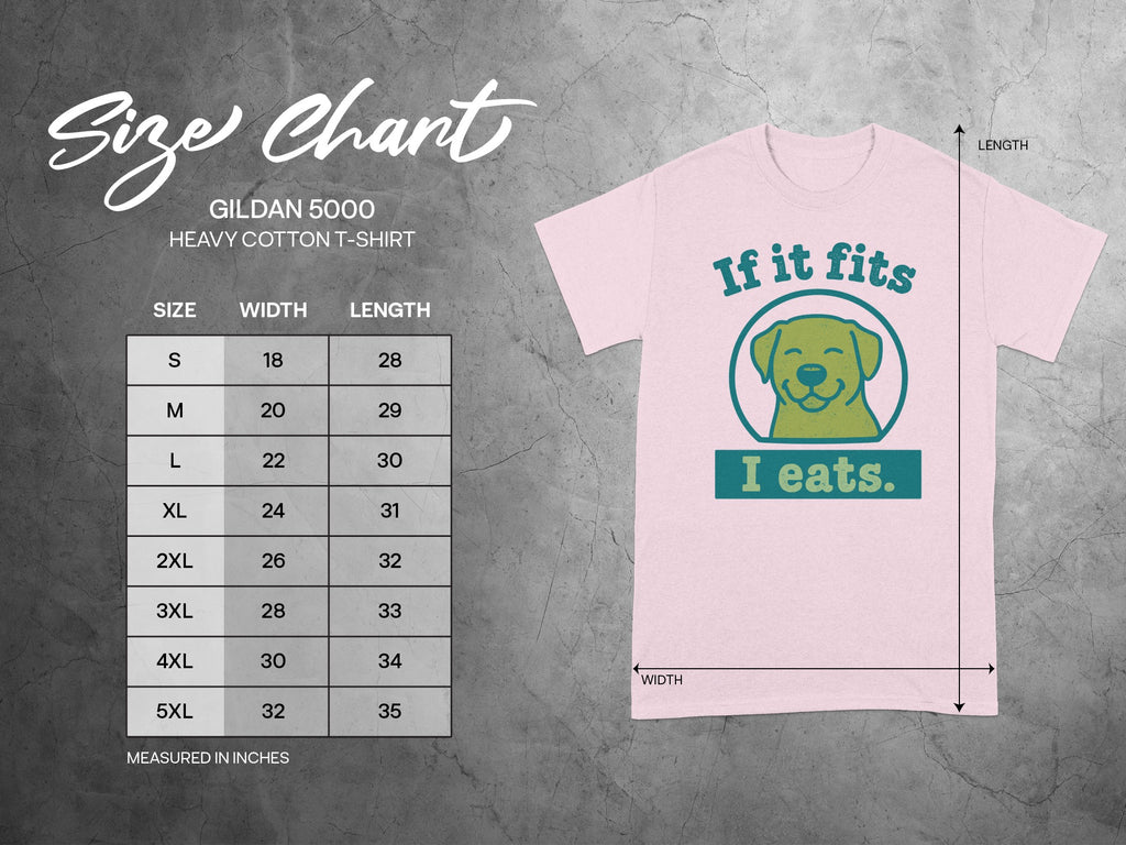 If It Fits I Eats Cute Dog Graphic T-Shirt Shirt