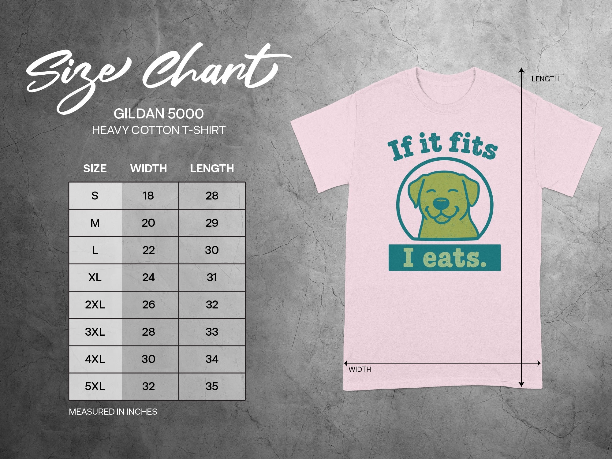 If It Fits I Eats Cute Dog Graphic T-Shirt Shirt