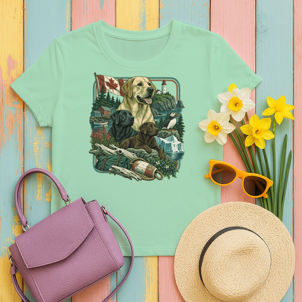 Labrador Retriever Canada Heritage tee, Mint