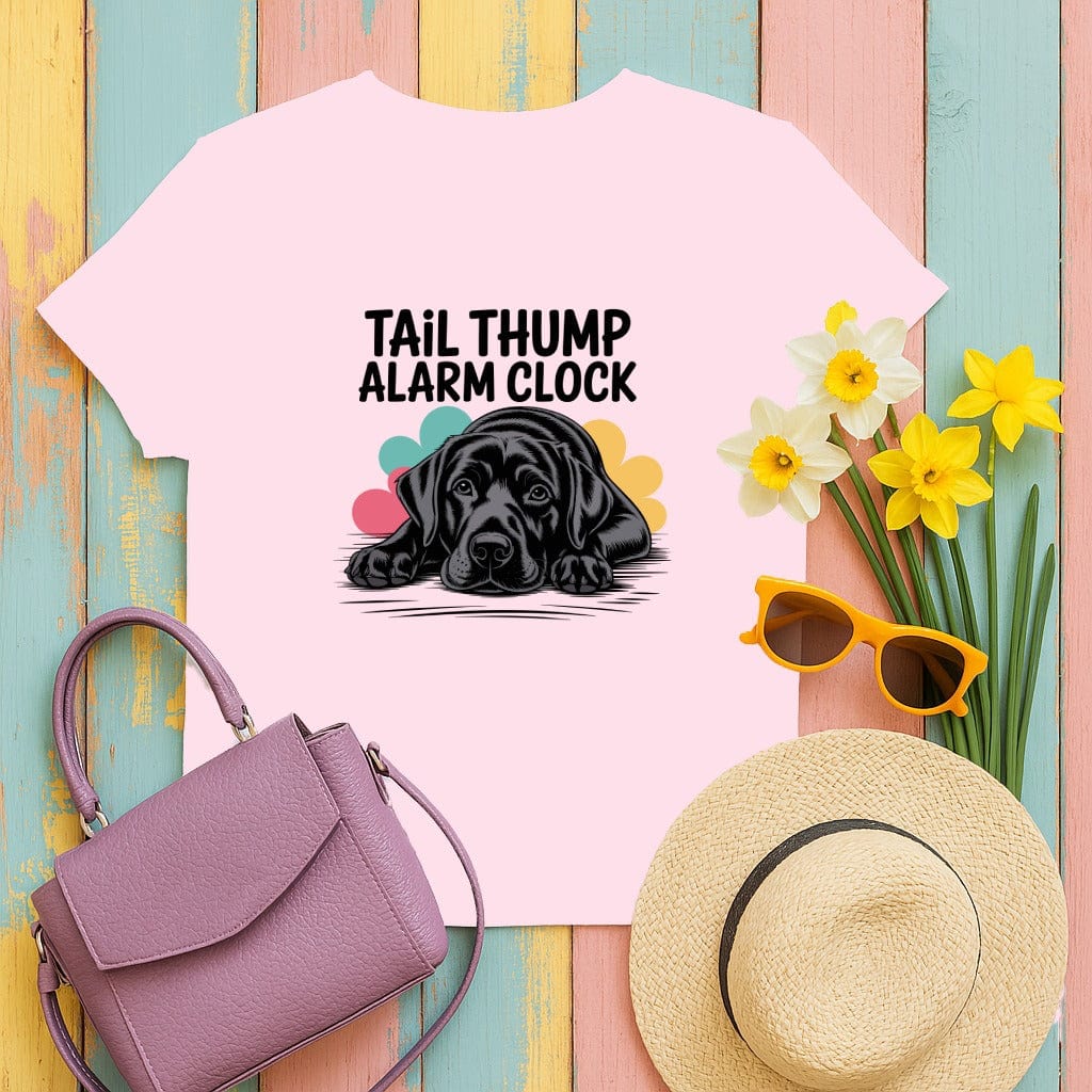 Tail Thump Alarm Clock Graphic Tee Shirt product