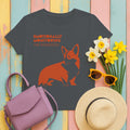Emotionally Monitoring Corgi T-Shirt in Charcoal