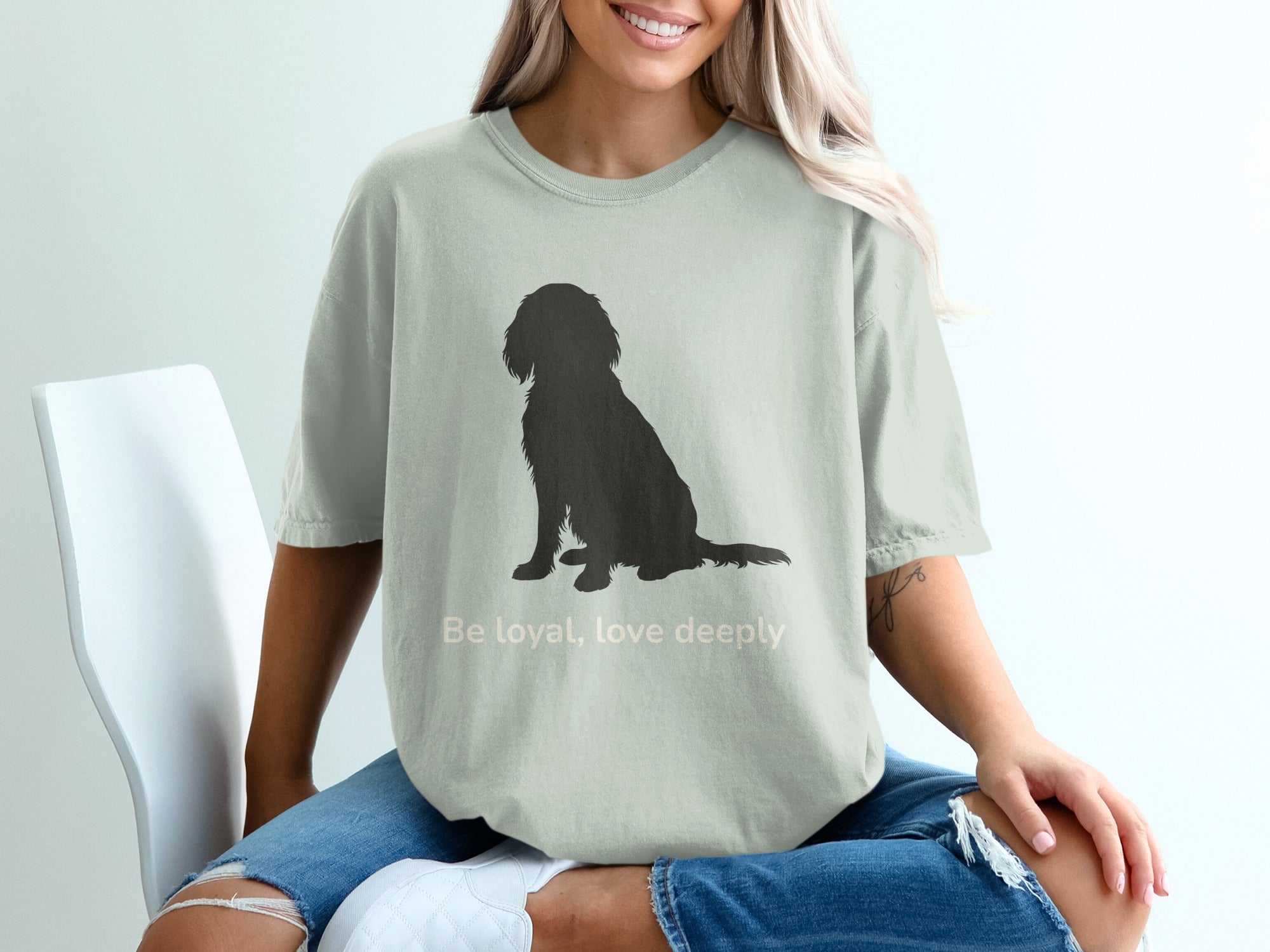 Be Loyal Love Deeply Dog Silhouette T-shirt