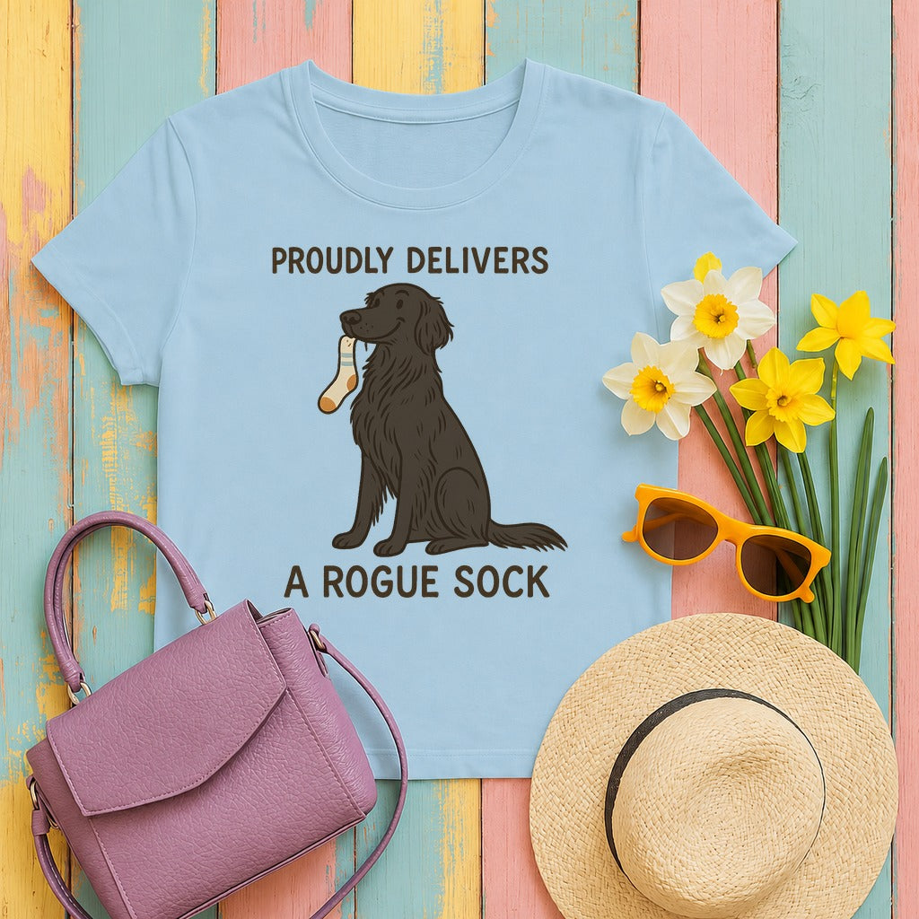 Flat-Coat Proudly Delivers a Rogue Sock Tee in Light Blue