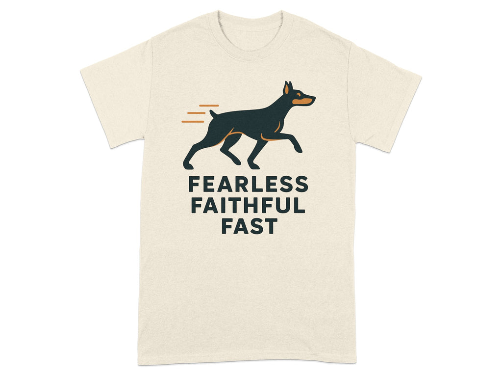 Fearless Faithful Fast Doberman Graphic T-Shirt