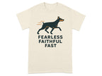 Fearless Faithful Fast Doberman Graphic T-Shirt