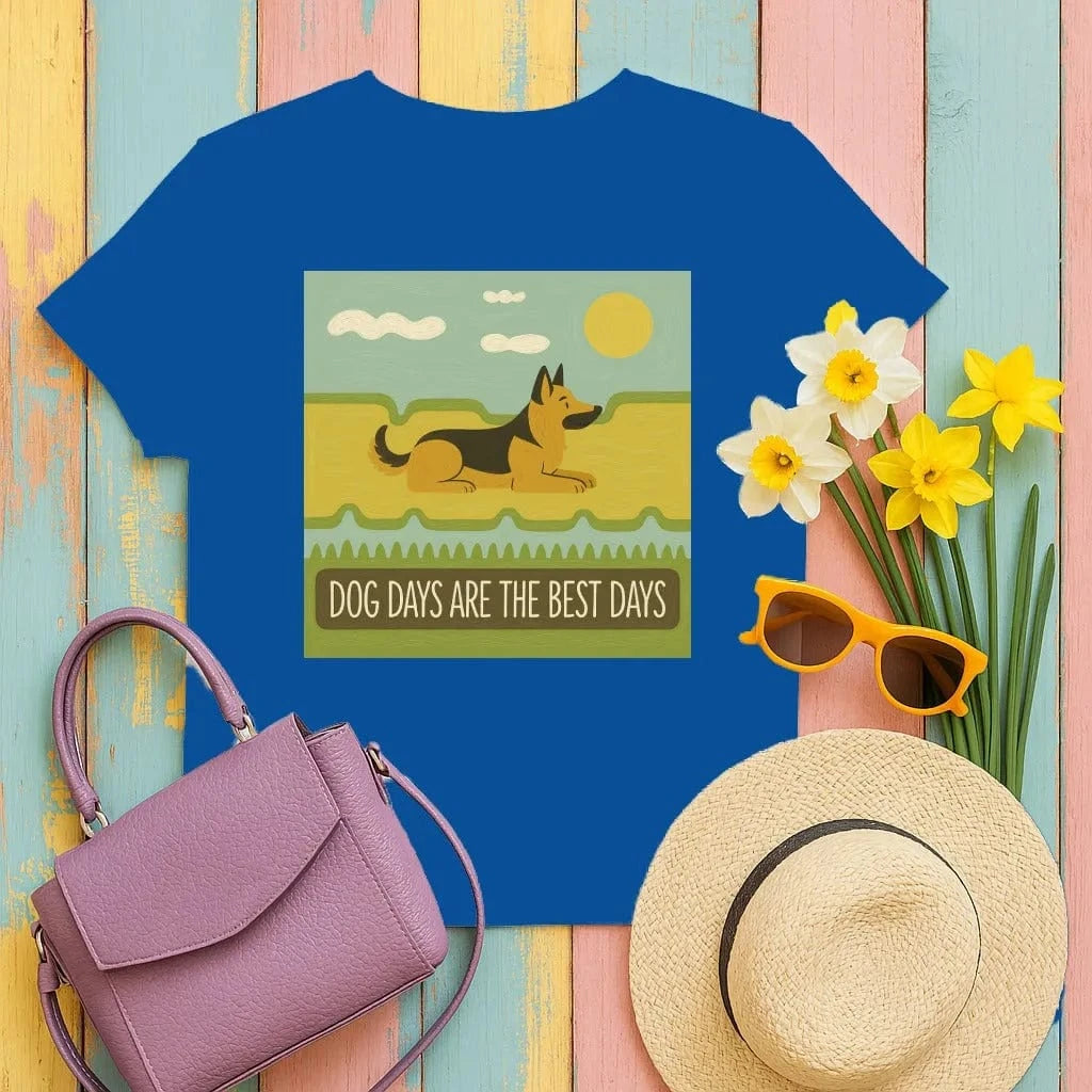 Dog Days Are The Best Days German Shepherd T-Shirt T-shirt