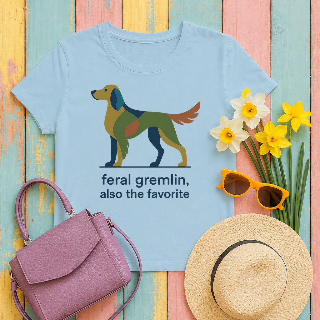 english setter geometric-colorblock-setter tee flat lay hero