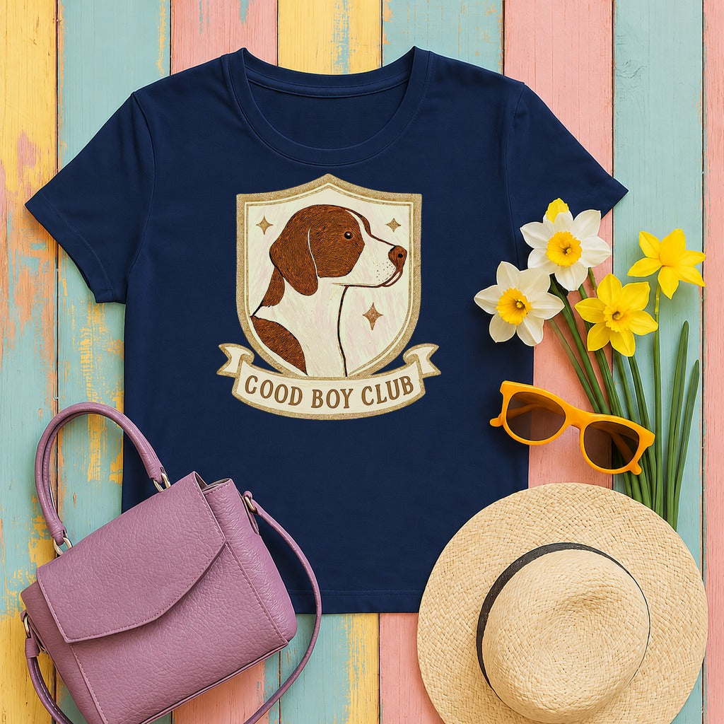 Pointer Good Boy Club Tee flat lay hero