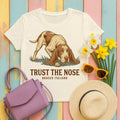 The Bracco Italiano 'Trust The Nose' T-Shirt in Natural