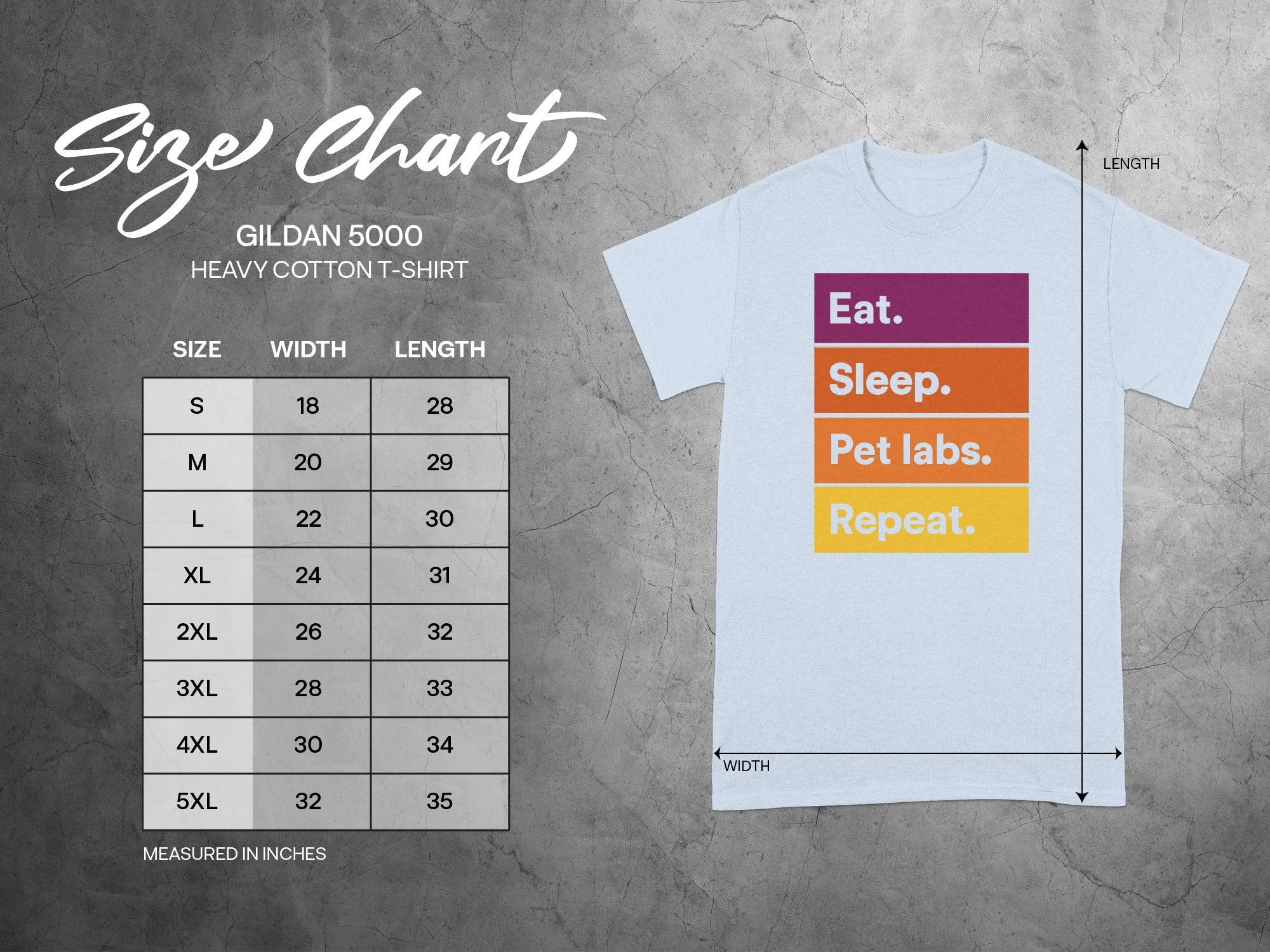 Eat Sleep Pet Labs Repeat Graphic T-shirt