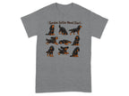 Gordon Setter mood chart showing nine different illustrated dog poses.
