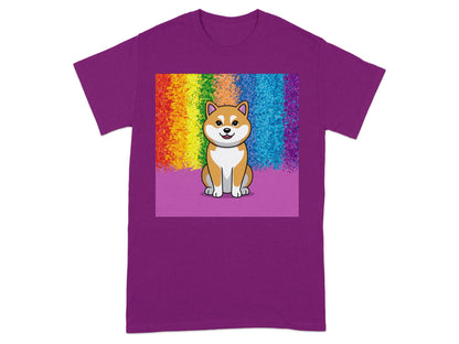 Colorful Shiba Inu Graphic Design T-shirt product type