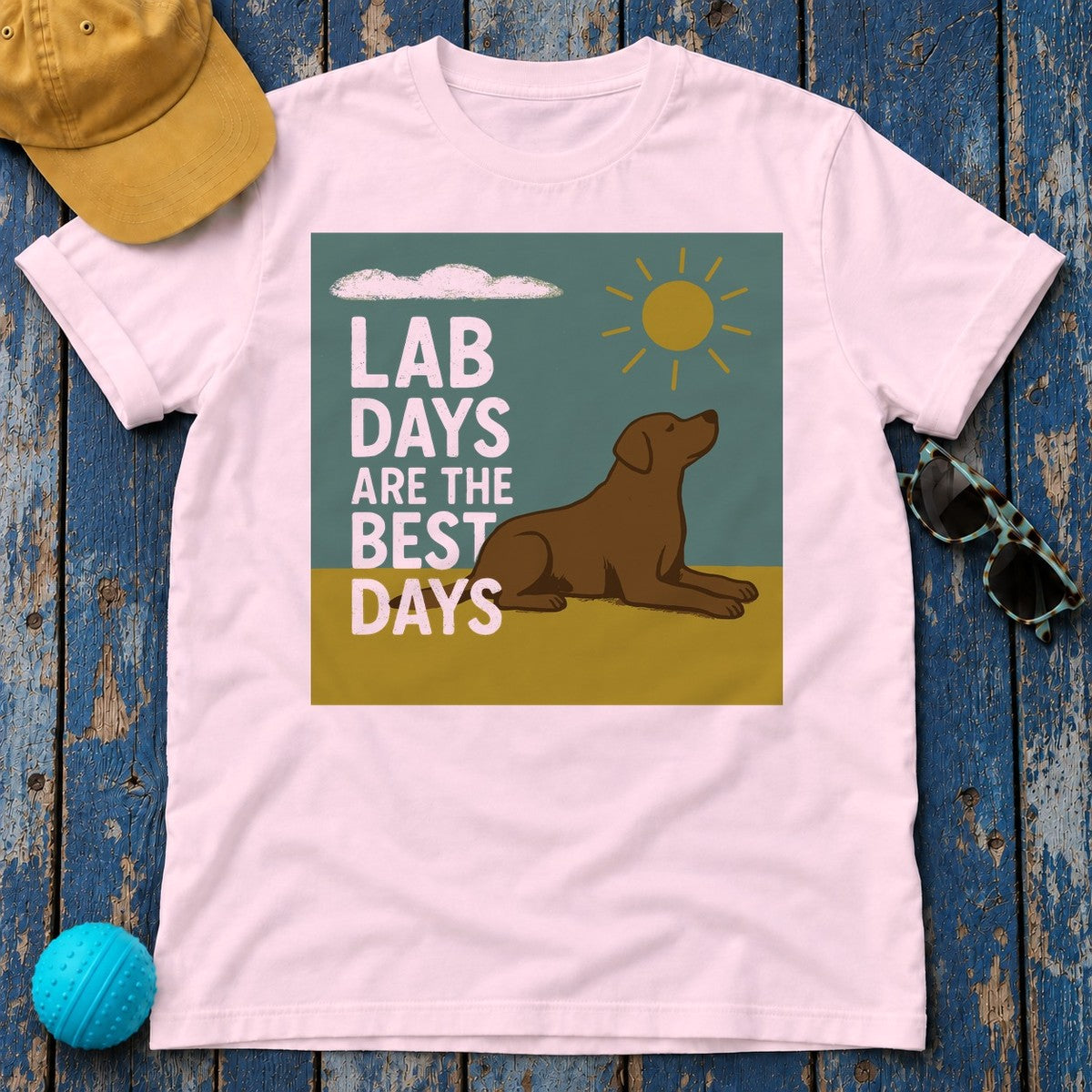 Lab Days Are The Best Days T-shirt in Light Pink