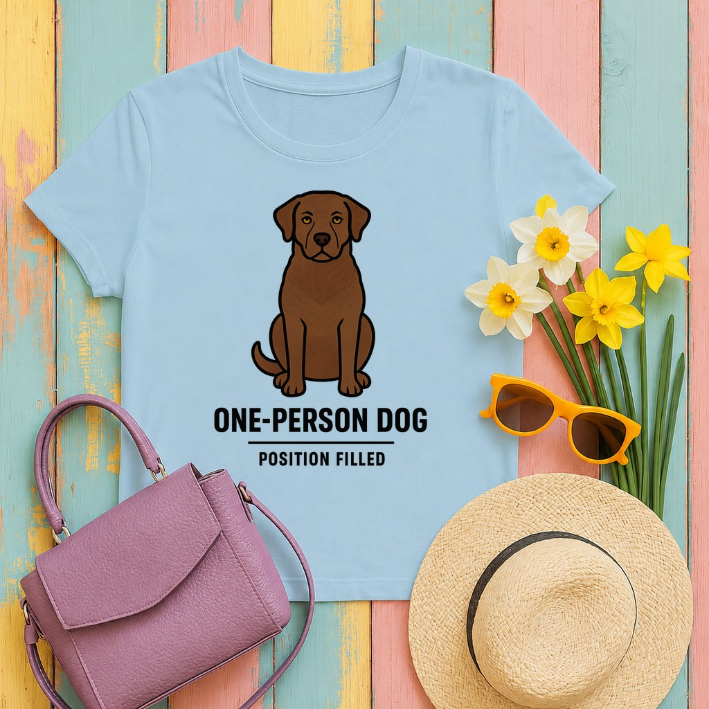 Chesapeake One-Person Dog Tee in Light Blue