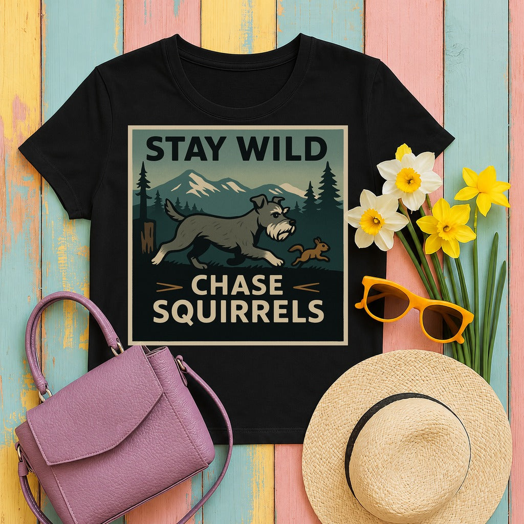 Stay Wild Schnauzer t-shirt