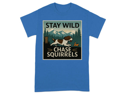 Stay Wild Chase Squirrels Graphic Print T-Shirt product