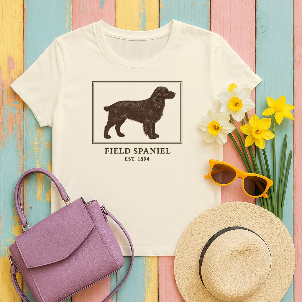 Field Spaniel Est. 1894 Field Guide Tee in Natural
