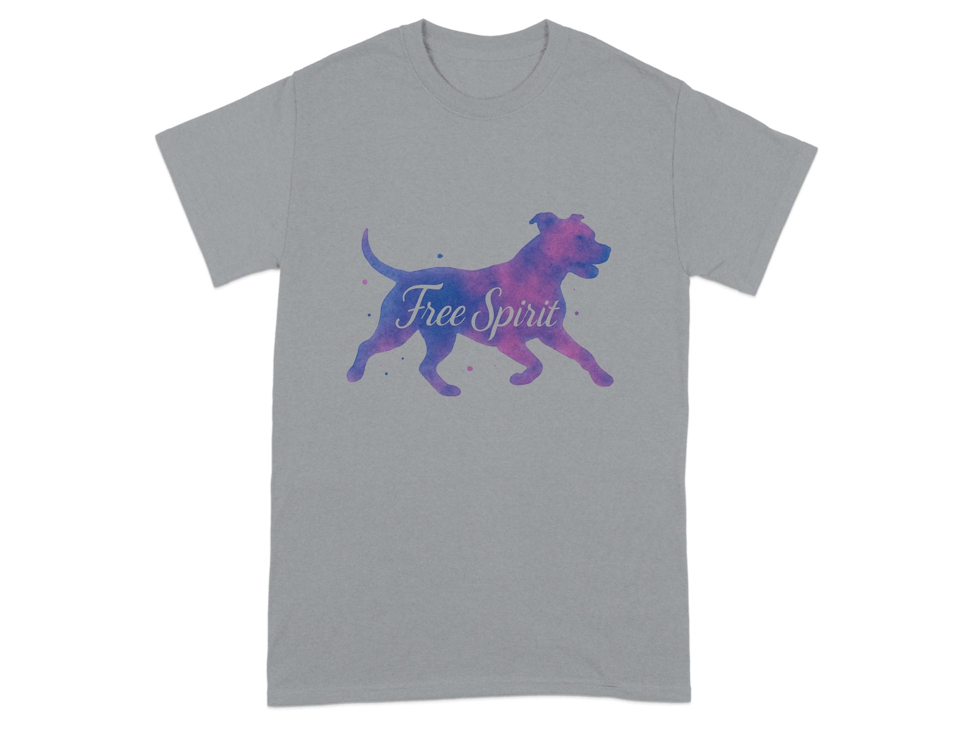 Free Spirit Purple Hued Dog Graphic T-Shirt product type