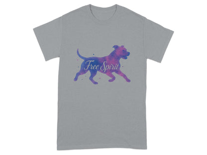 Free Spirit Purple Hued Dog Graphic T-Shirt product type