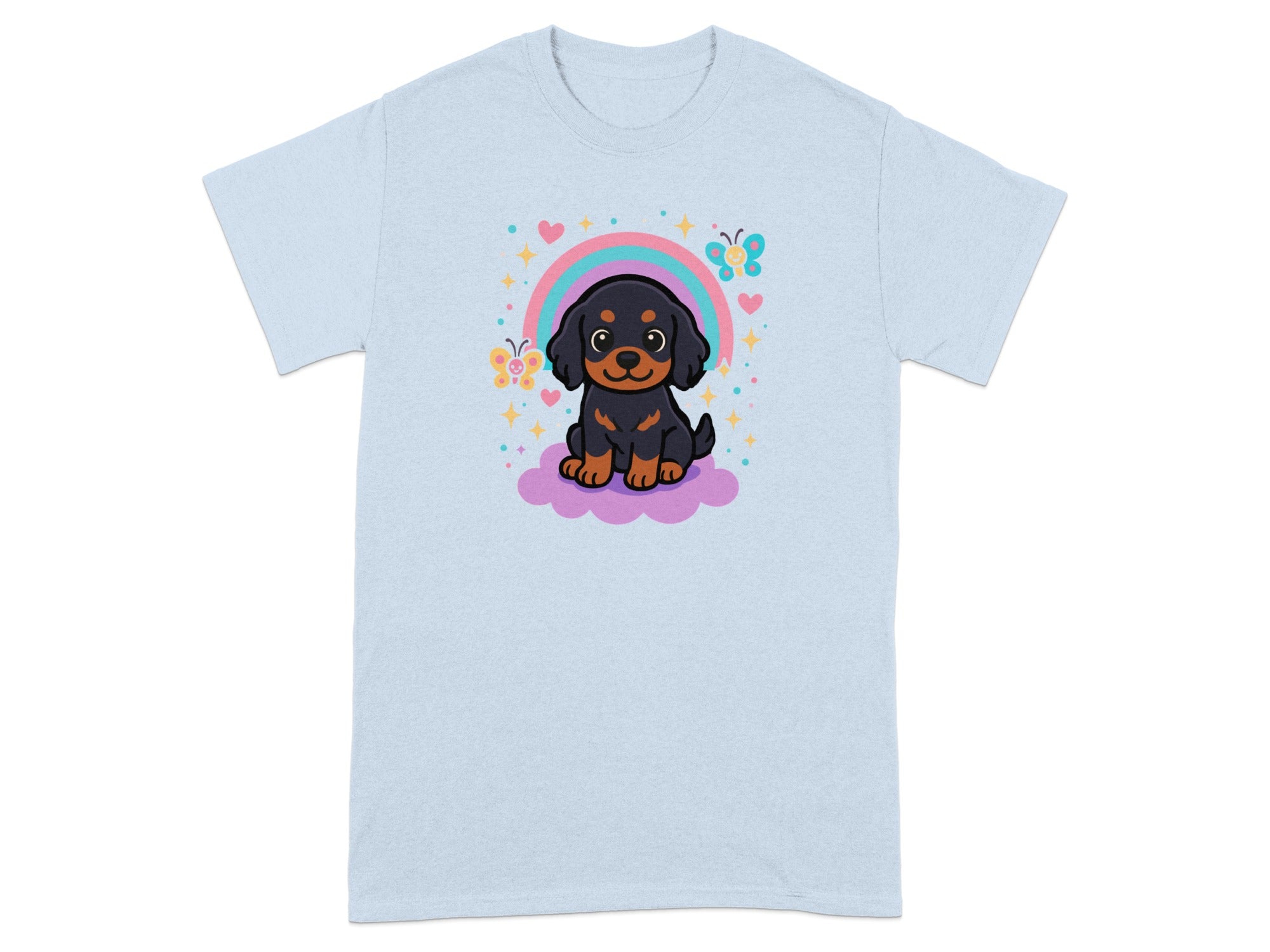 Cute Puppy with Butterflies Graphic Tee product